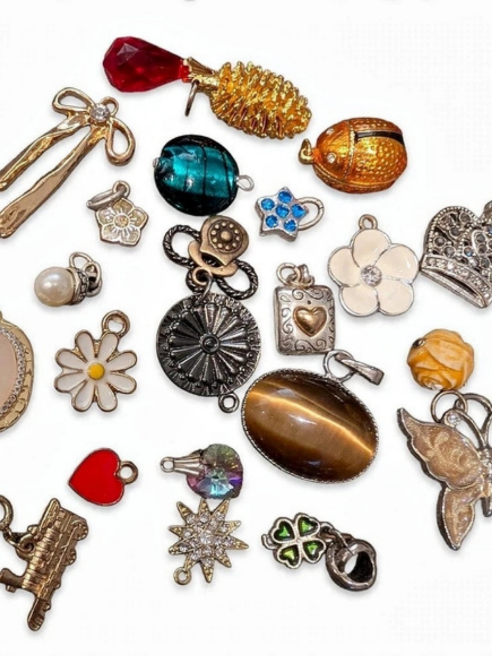 Mixed Jewelry Charm Lot Gold Silver